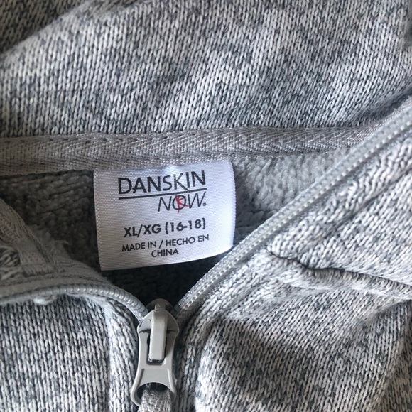 Gray zip up jacket. Size girls XL (16-18) but perfectly fits womens XS and S - Picture 2 of 3